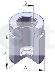 ERT 150572-C Piston, brake caliper